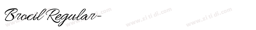 Brocil Regular字体转换 Brocil Regular字体转换